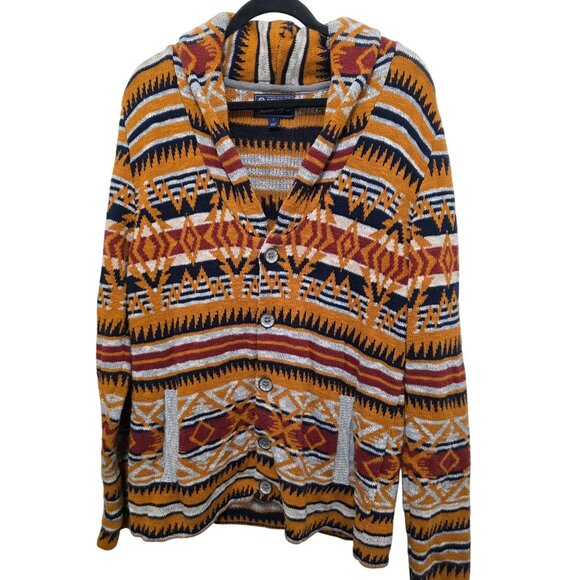 American Rag Aztec Southwest Style Button-Up Cardigan Sweater Size L Multicolor - Picture 1 of 9